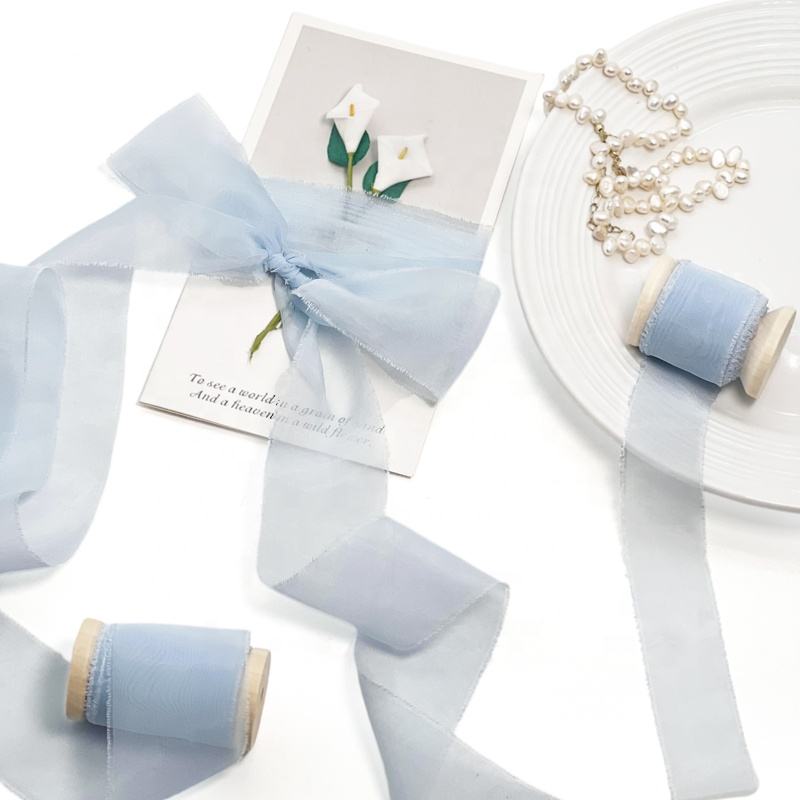 25mm/38mm Custom Silk Organza Ribbon