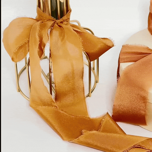 2.5cm, 3cm, 5cm hand-torn white, rough, frayed edges, 100% pure silk ribbon
